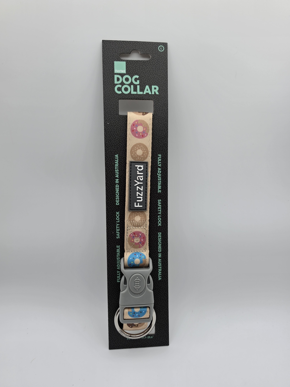 FuzzYard "Go Nuts For Donuts" Dog Collar - Size Large